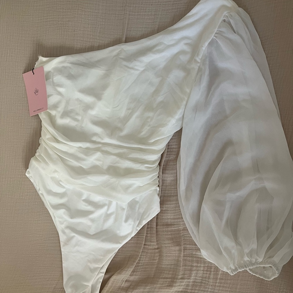 Hello Molly one shoulder bodysuit